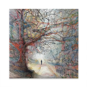 Tangled Forest Square Canvas Print Tangled Forest Square Canvas Print wall art product David Alexander Elder