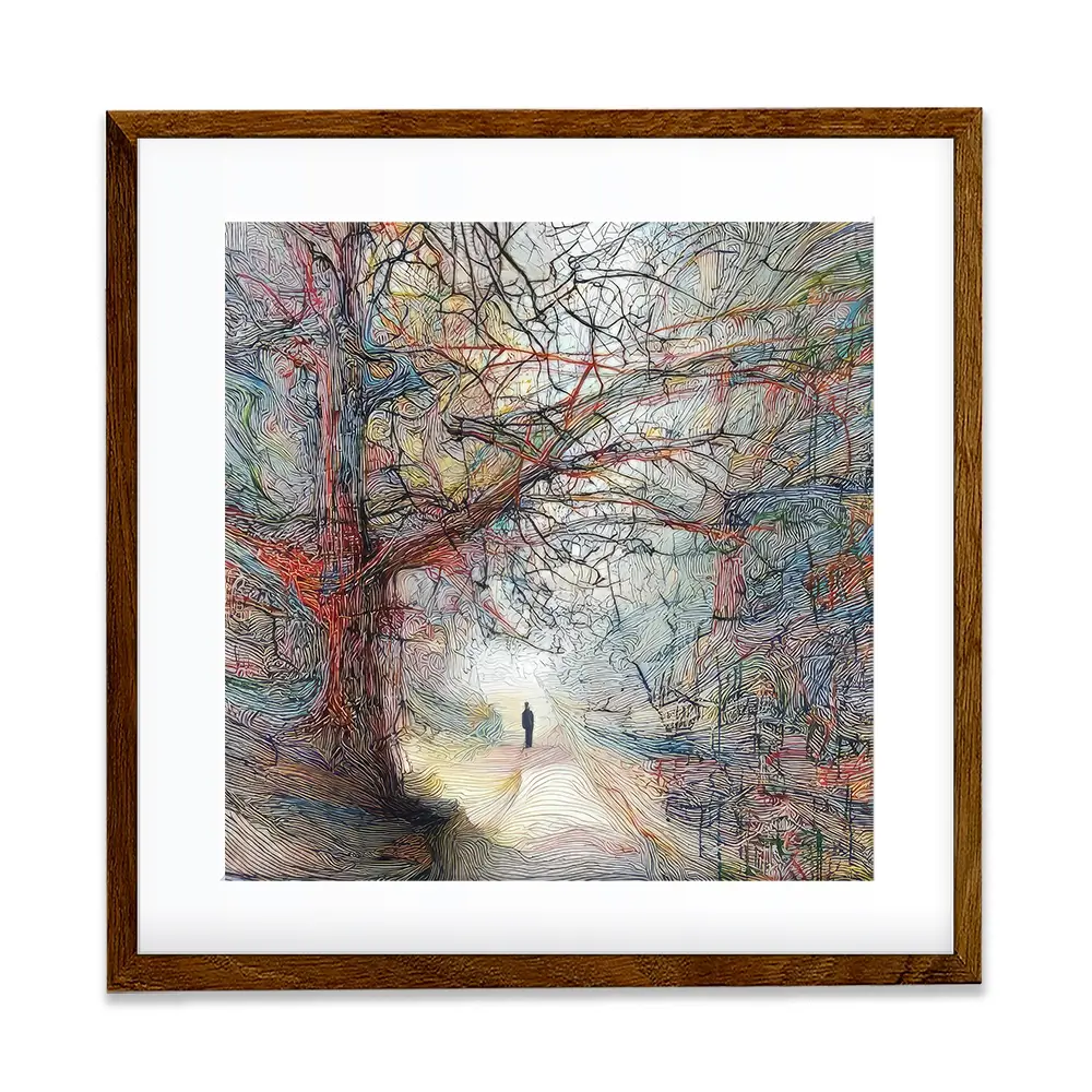 Tangled Forest Square Framed Art Print Tangled Forest Square Framed Art Print wall art product David Alexander Elder
