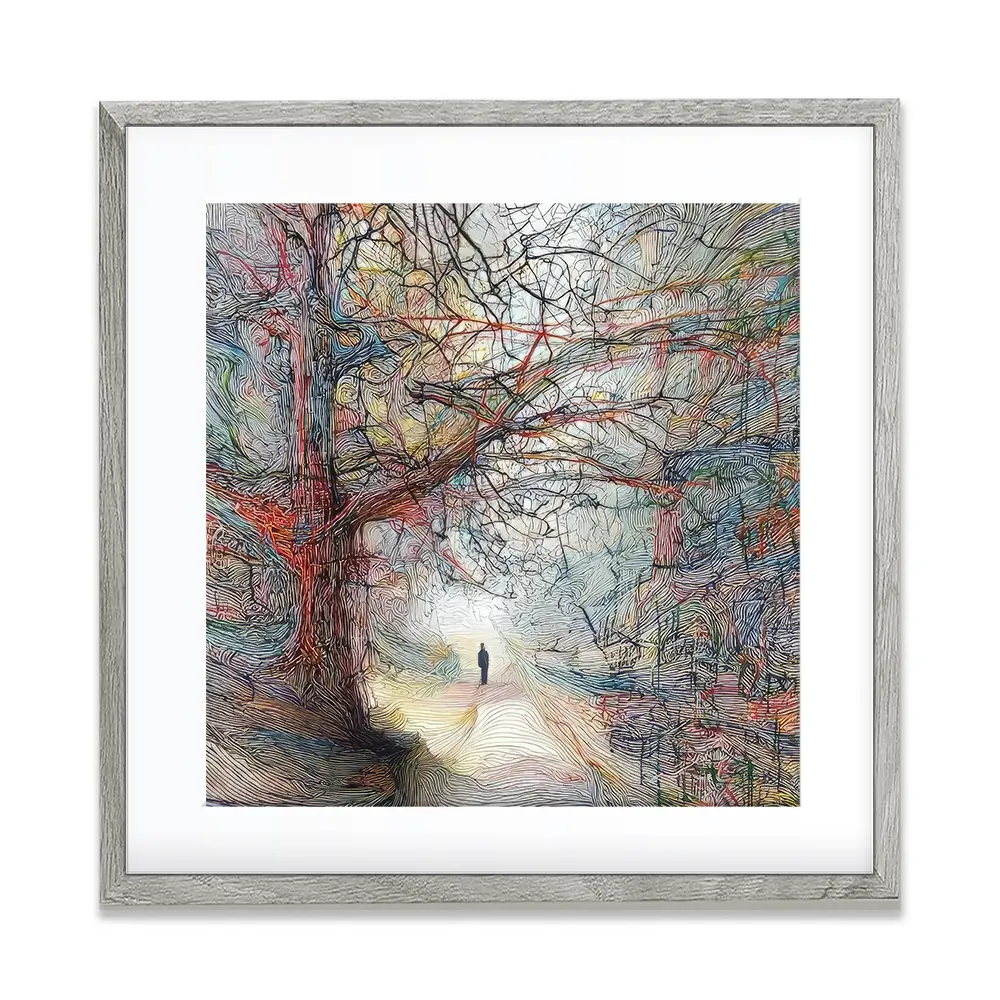 Tangled Forest Square Framed Art Print Tangled Forest Square Framed Art Print wall art product David Alexander Elder