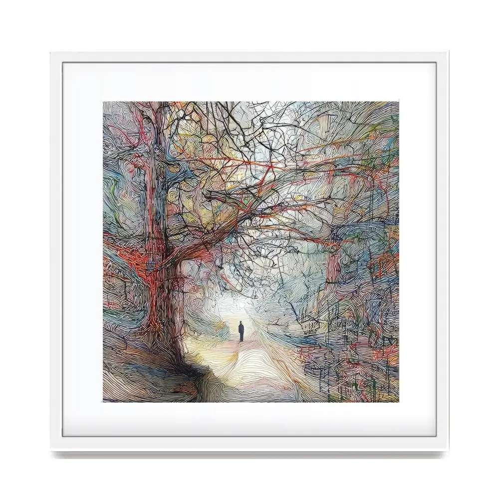 Tangled Forest Square Framed Art Print Tangled Forest Square Framed Art Print wall art product David Alexander Elder