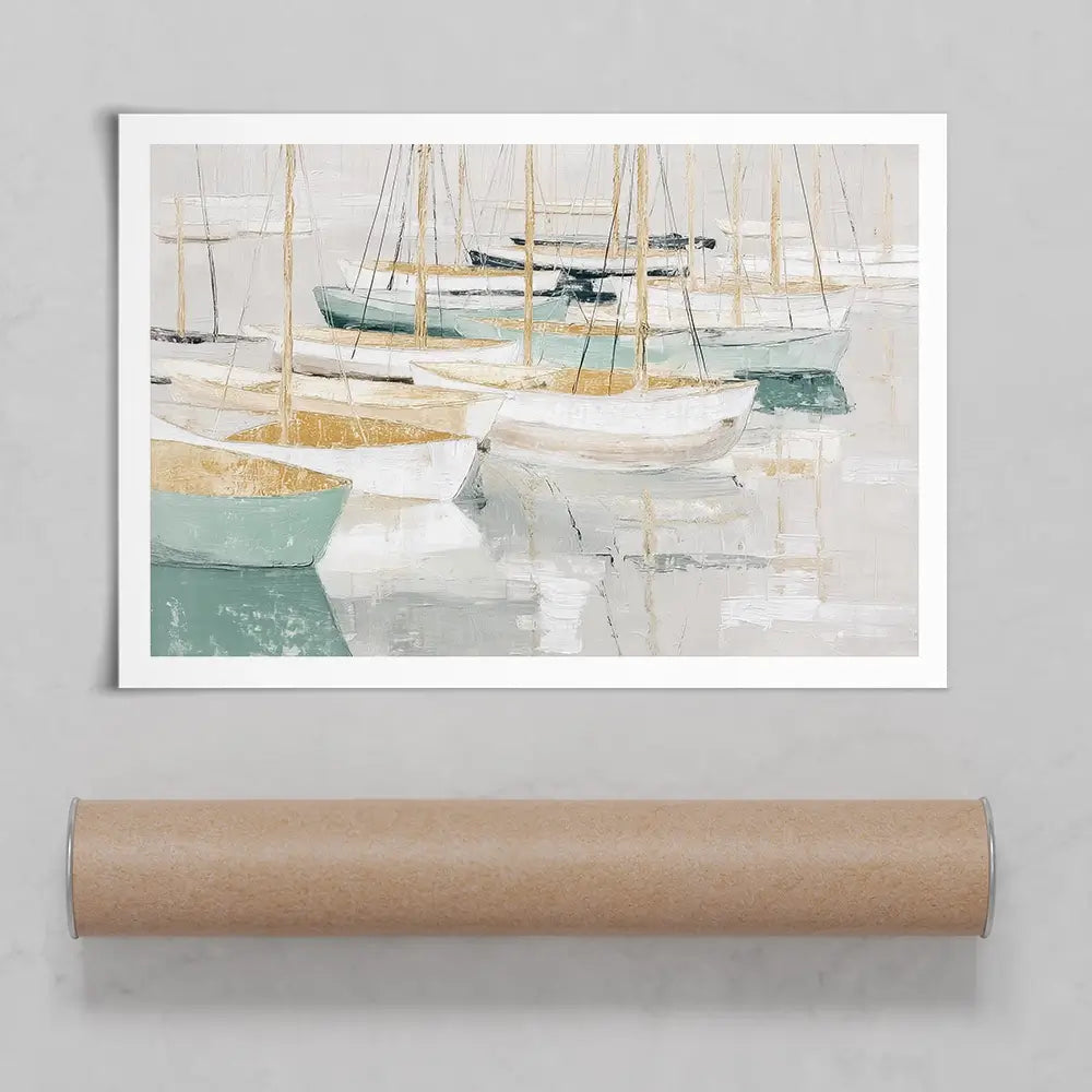 Tangled Mast Harbour Art Print Tangled Mast Harbour Art Print wall art product Chromatic Storm Studio