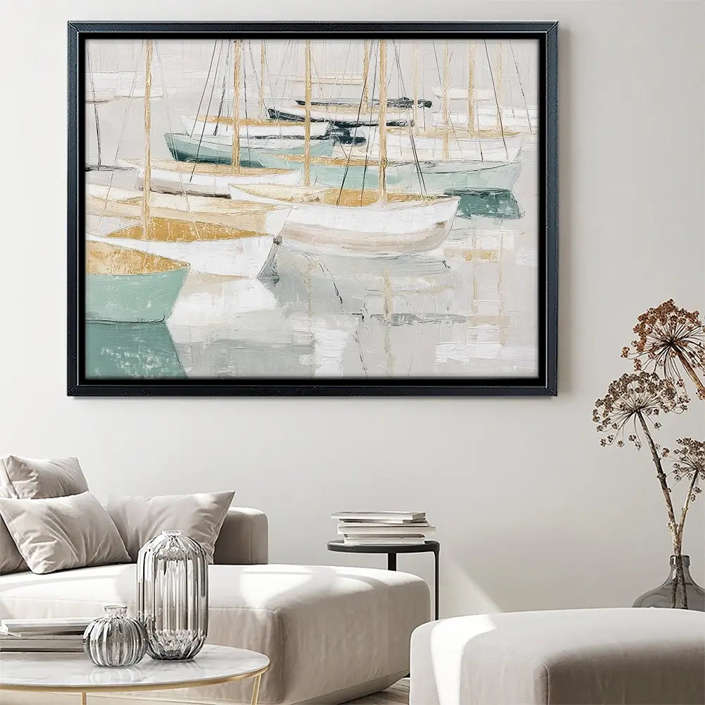 Tangled Mast Harbour Canvas Print Tangled Mast Harbour Canvas Print wall art product Chromatic Storm Studio