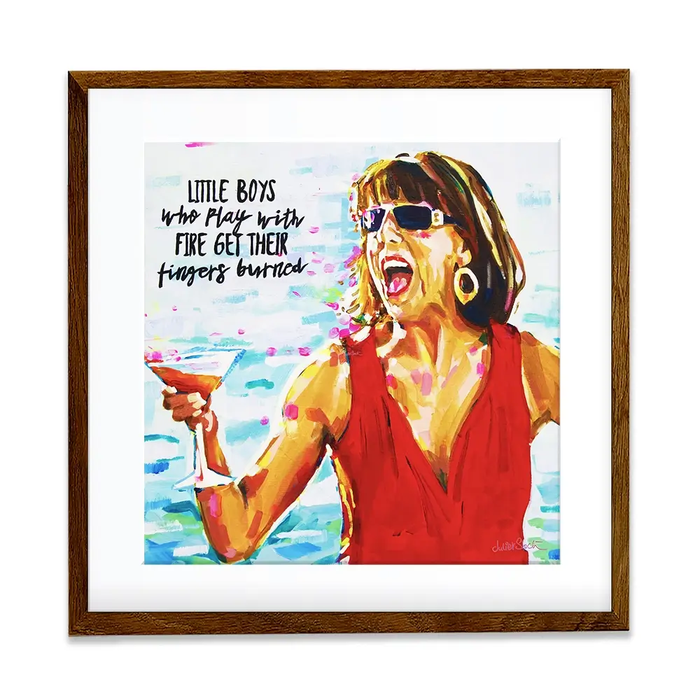 Tanya Mamma Mia Square Framed Art Print Tanya Mamma Mia Square Framed Art Print wall art product Juliet Stockton