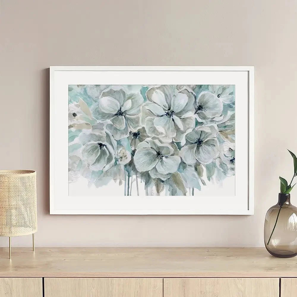 Teal Harmony Framed Art Print Teal Harmony Framed Art Print wall art product Carol Robinson