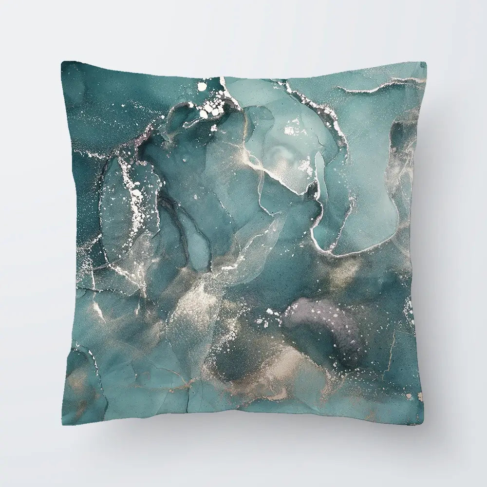 Teal Marble Cushion Teal Marble Cushion wall art product djero.adlibeshe yahoo.com / Shutterstock