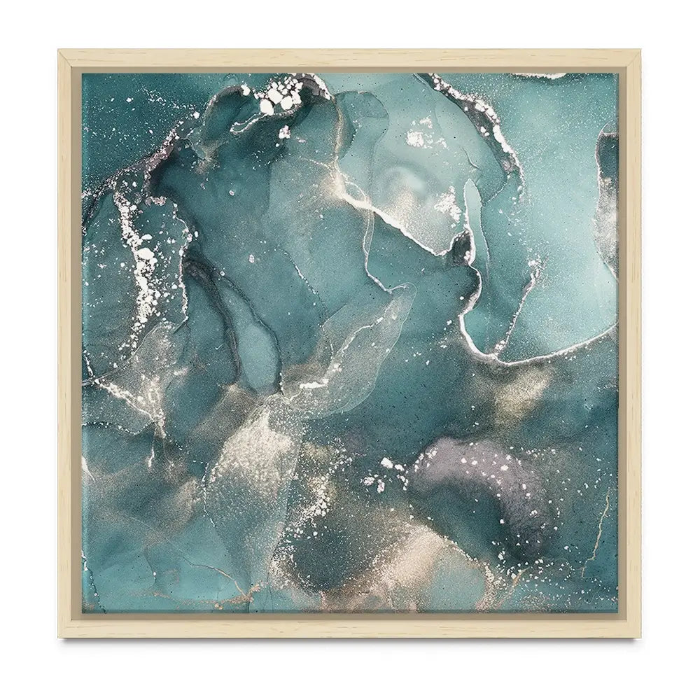 Teal Marble Oversized Canvas Print Teal Marble Oversized Canvas Print wall art product Art Print Shop