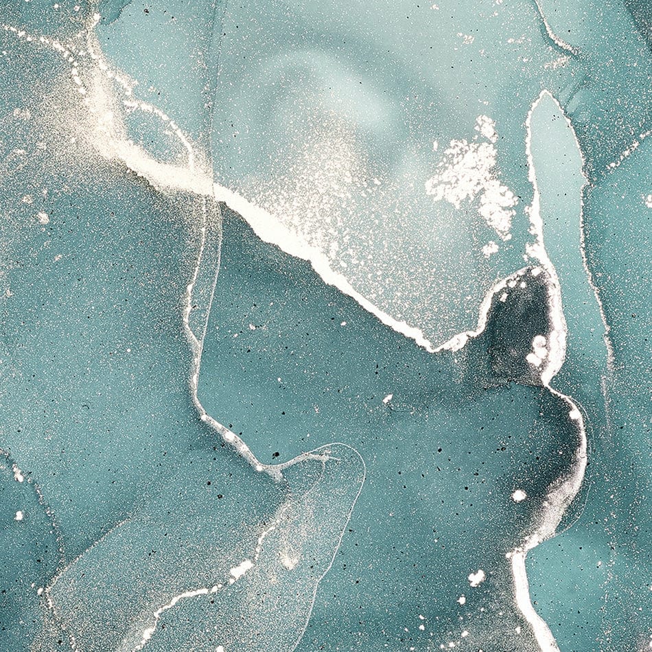 Teal Marble Square Canvas Print wall art product djero.adlibeshe yahoo.com / Shutterstock