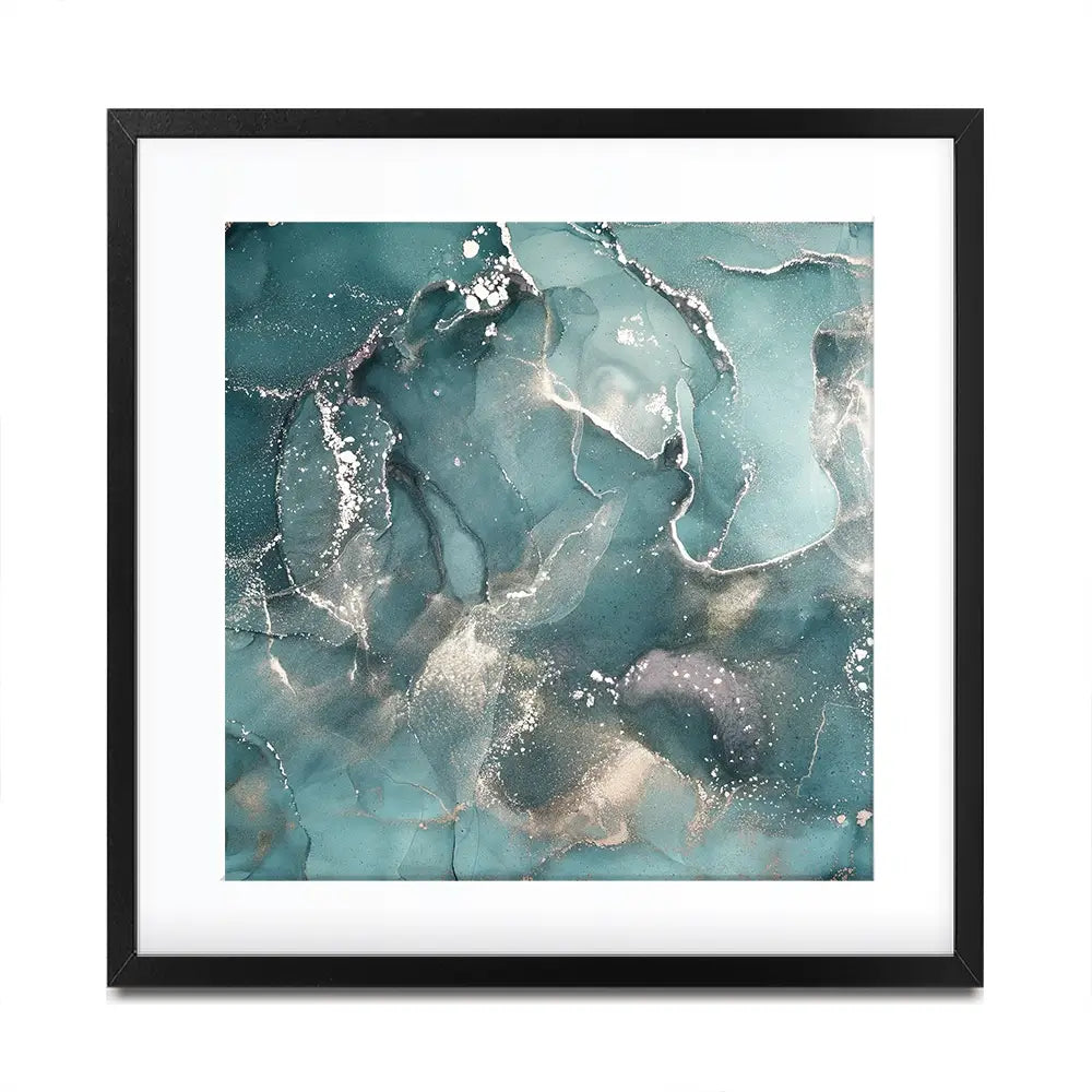 Teal Marble Square Framed Art Print Teal Marble Square Framed Art Print wall art product djero.adlibeshe yahoo.com / Shutterstock