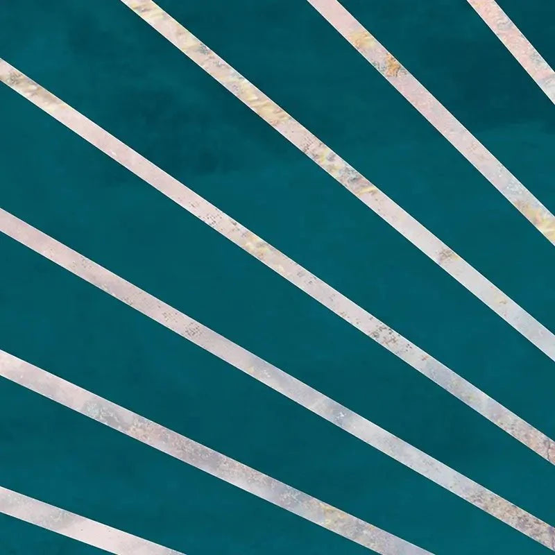 Teal Sunrays Canvas Print Teal Sunrays Canvas Print wall art product Sarah Manovski