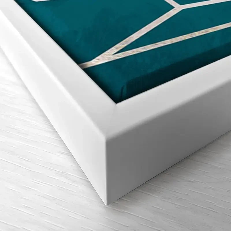 Teal Sunrays Canvas Print Teal Sunrays Canvas Print wall art product Sarah Manovski