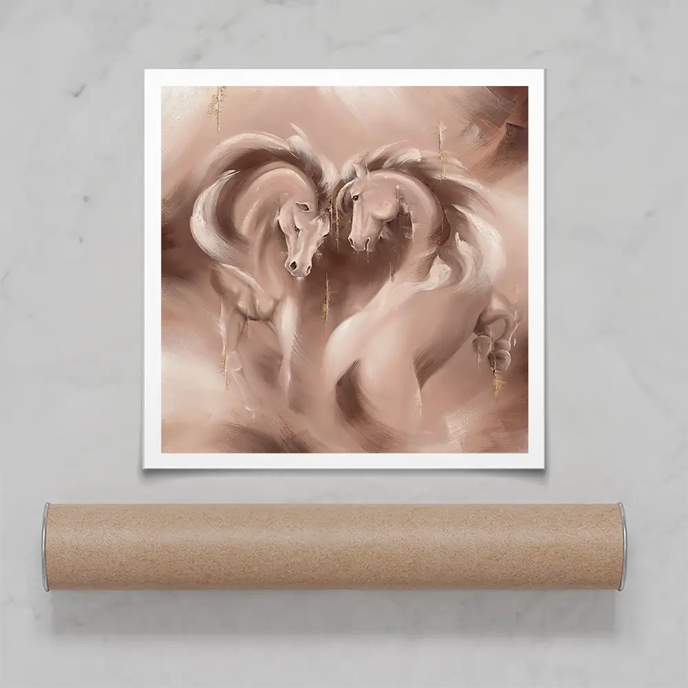 Tender Heart Square Art Print Tender Heart Square Art Print wall art product Isabella Karolewicz