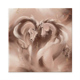 Tender Heart Square Canvas Print Tender Heart Square Canvas Print wall art product Isabella Karolewicz