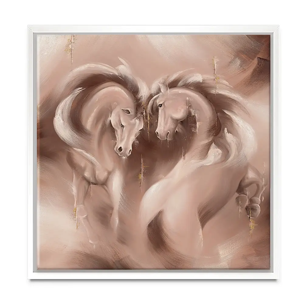 Tender Heart Square Canvas Print Tender Heart Square Canvas Print wall art product Isabella Karolewicz