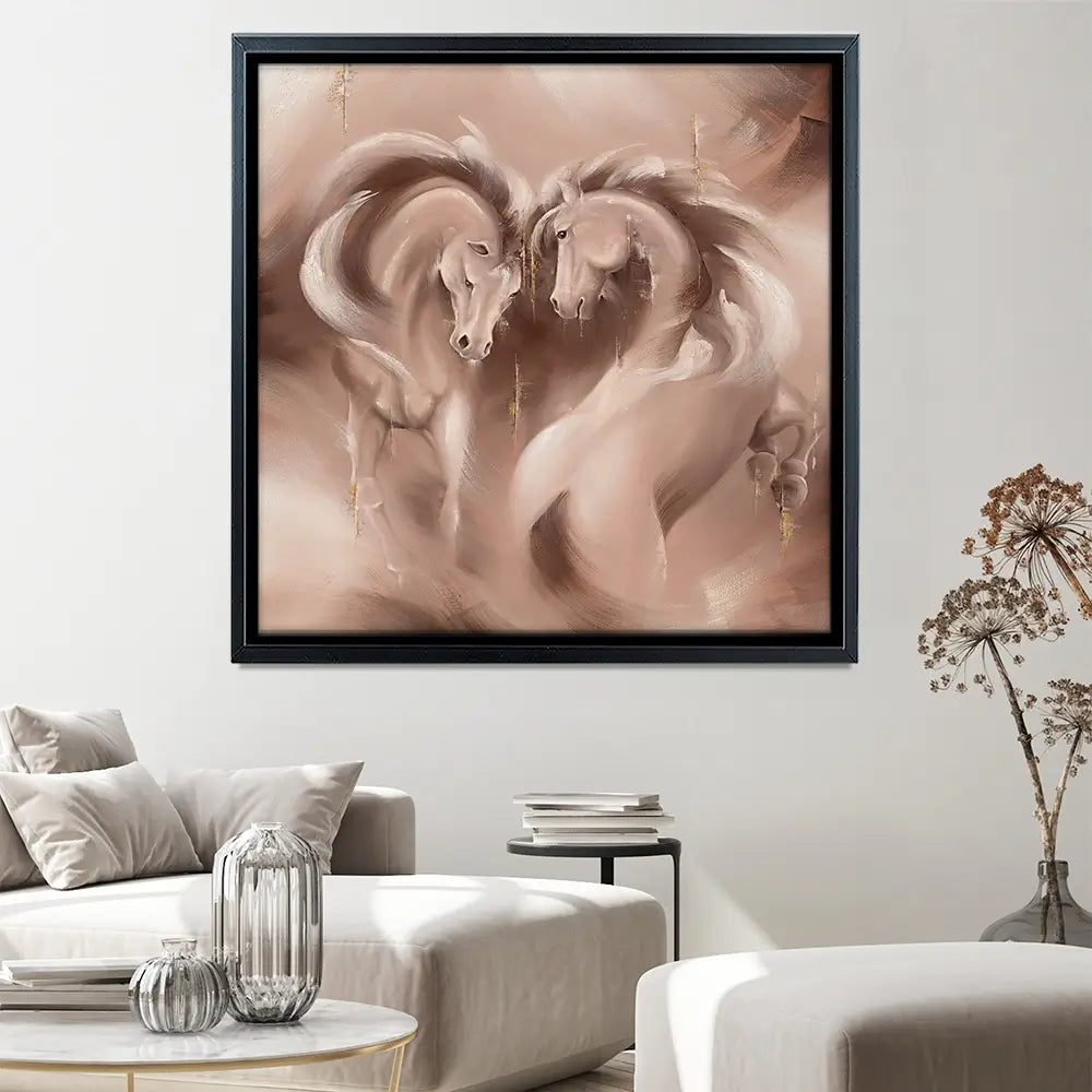 Tender Heart Square Canvas Print Tender Heart Square Canvas Print wall art product Isabella Karolewicz