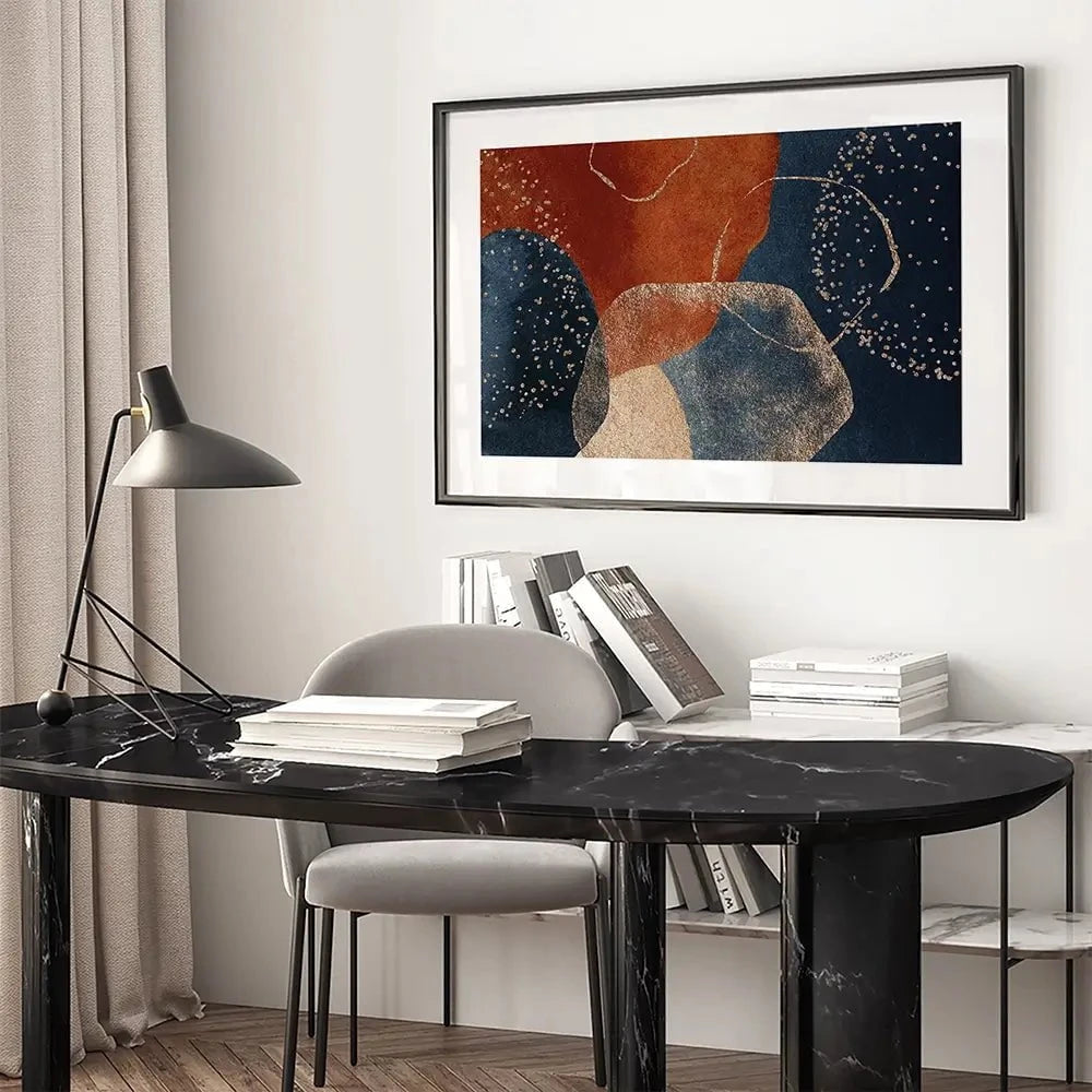 Terracotta Abstract Framed Art Print Terracotta Abstract Framed Art Print wall art product VerisStudio / Shutterstock