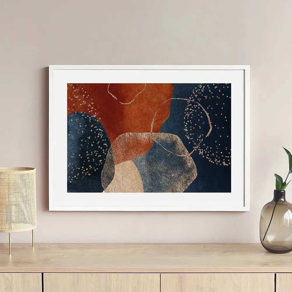 Terracotta Abstract Framed Art Print Terracotta Abstract Framed Art Print wall art product VerisStudio / Shutterstock