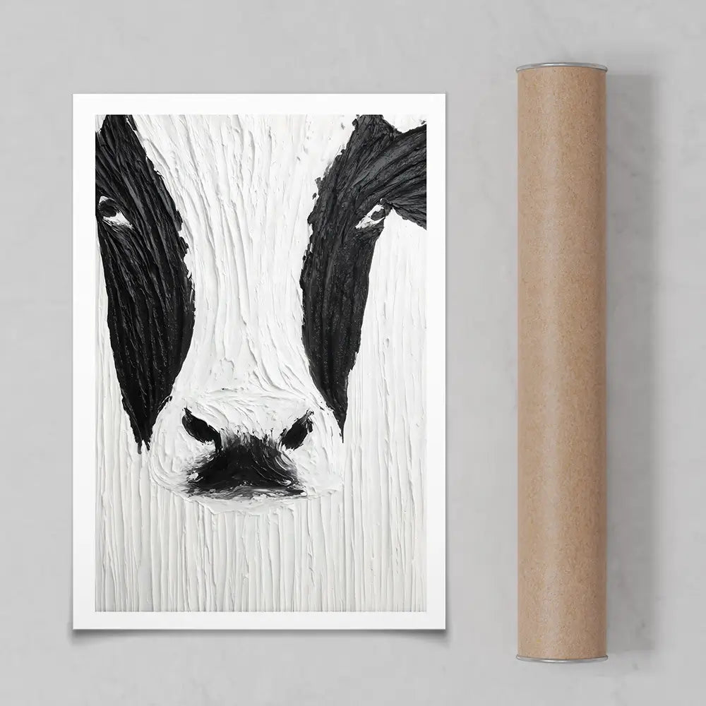 Textured Cow Art Print Textured Cow Art Print wall art product LSR Design Studio - Independent