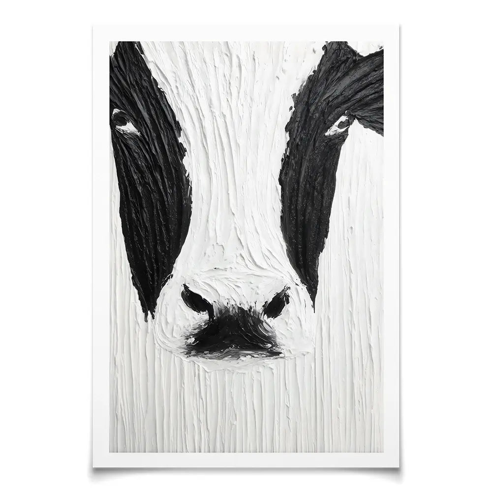Textured Cow Art Print Textured Cow Art Print wall art product LSR Design Studio - Independent