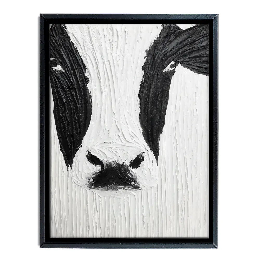 Textured Cow Canvas Print Textured Cow Canvas Print wall art product LSR Design Studio - Independent