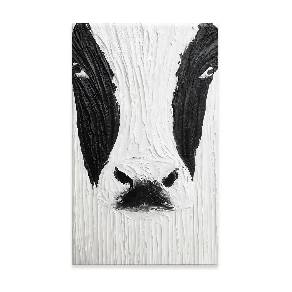 Textured Cow Canvas Print Textured Cow Canvas Print wall art product LSR Design Studio - Independent