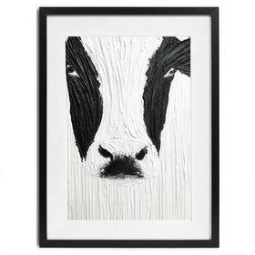 Textured Cow Framed Art Print Textured Cow Framed Art Print wall art product LSR Design Studio - Independent
