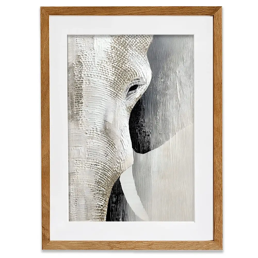 Textured Elephant Framed Art Print Textured Elephant Framed Art Print wall art product LSR Design Studio - Independent