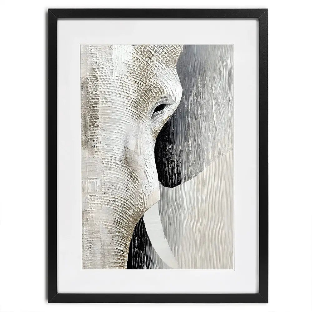 Textured Elephant Framed Art Print Textured Elephant Framed Art Print wall art product LSR Design Studio - Independent