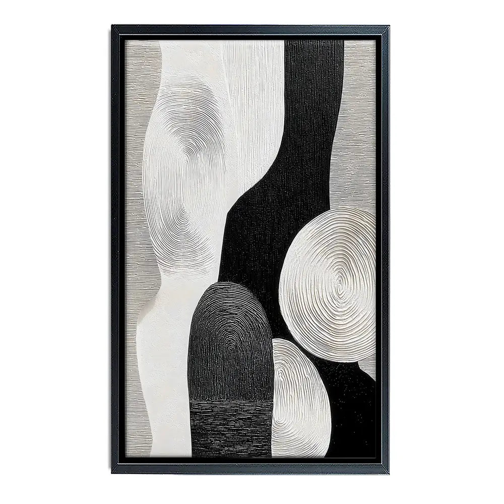 Textured Geometric Shapes Canvas Print Textured Geometric Shapes Canvas Print wall art product LSR Design Studio - Independent