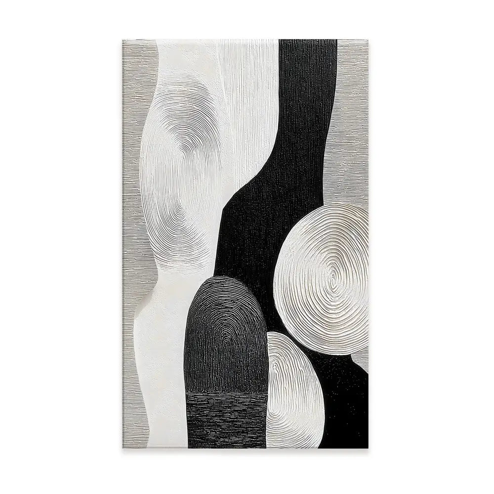 Textured Geometric Shapes Canvas Print Textured Geometric Shapes Canvas Print wall art product LSR Design Studio - Independent