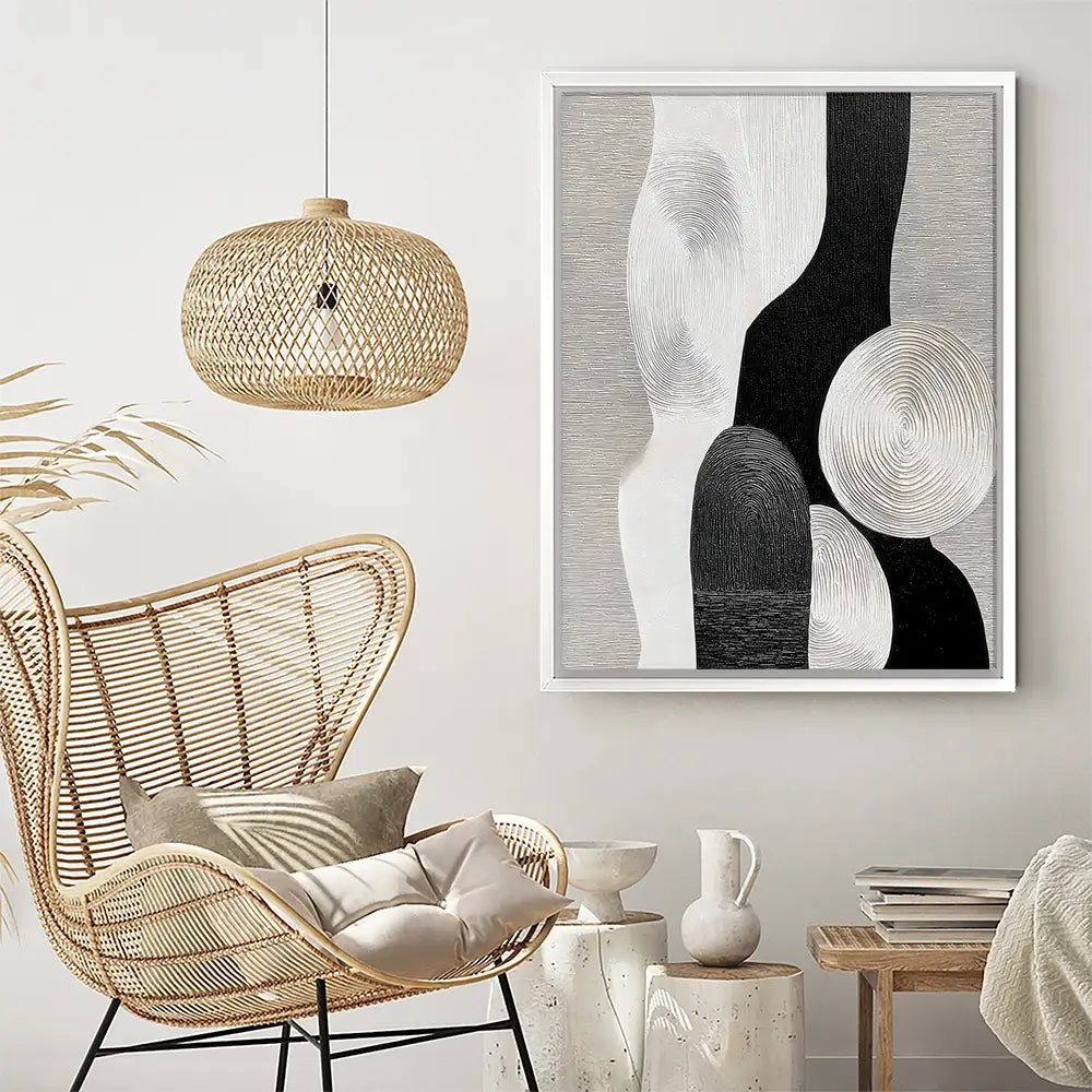Textured Geometric Shapes Canvas Print Textured Geometric Shapes Canvas Print wall art product LSR Design Studio - Independent