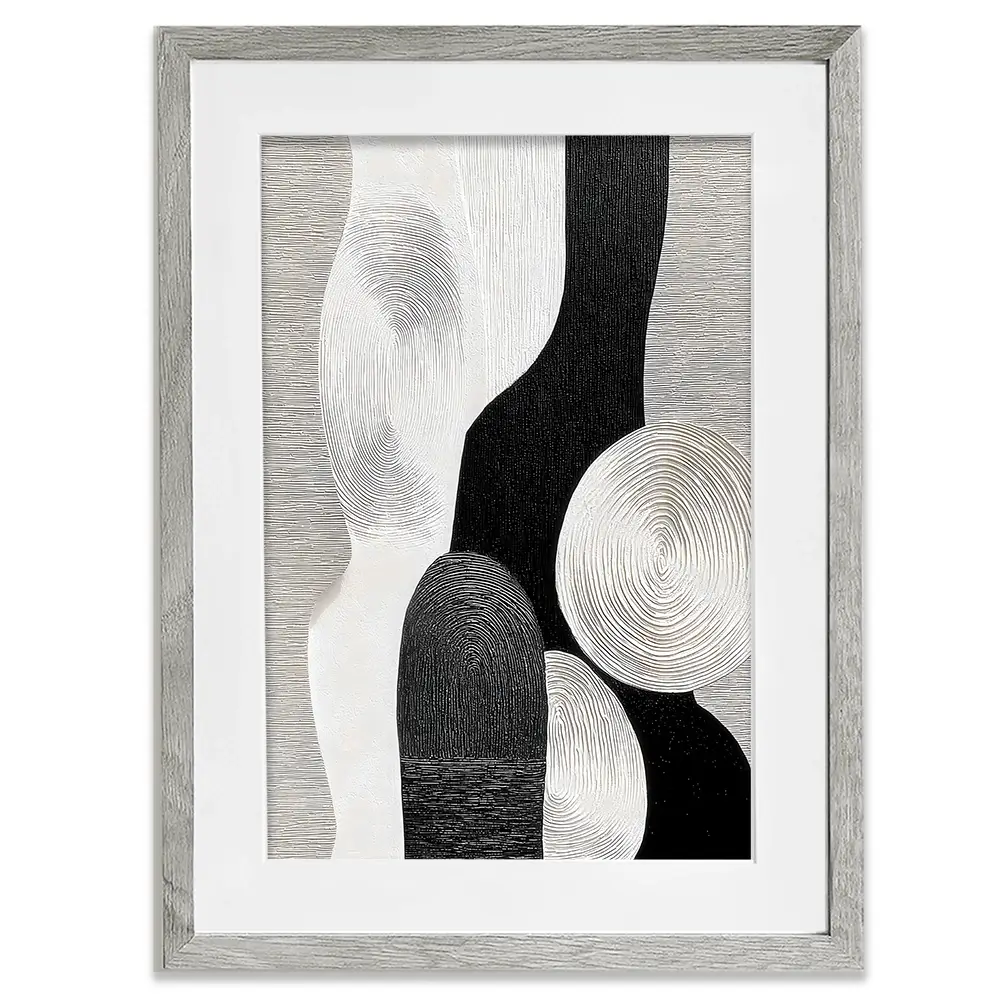 Textured Geometric Shapes Framed Art Print Textured Geometric Shapes Framed Art Print wall art product LSR Design Studio - Independent