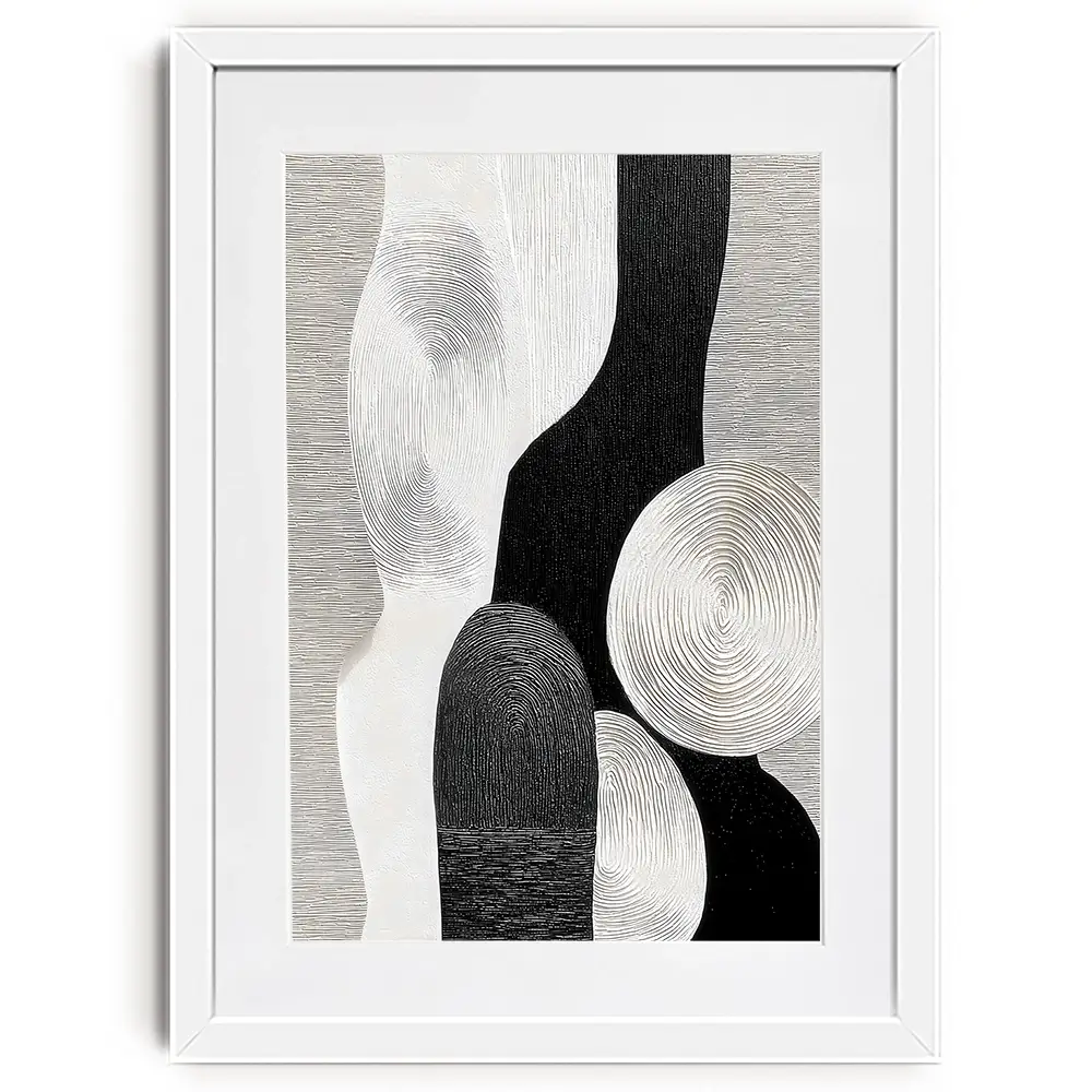 Textured Geometric Shapes Framed Art Print Textured Geometric Shapes Framed Art Print wall art product LSR Design Studio - Independent