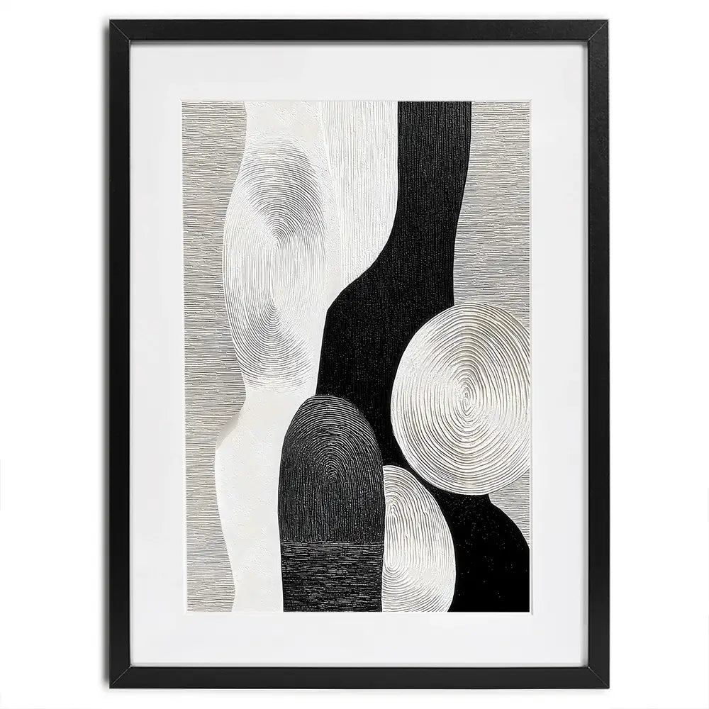 Textured Geometric Shapes Framed Art Print Textured Geometric Shapes Framed Art Print wall art product LSR Design Studio - Independent