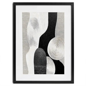 Textured Geometric Shapes Framed Art Print Textured Geometric Shapes Framed Art Print wall art product LSR Design Studio - Independent