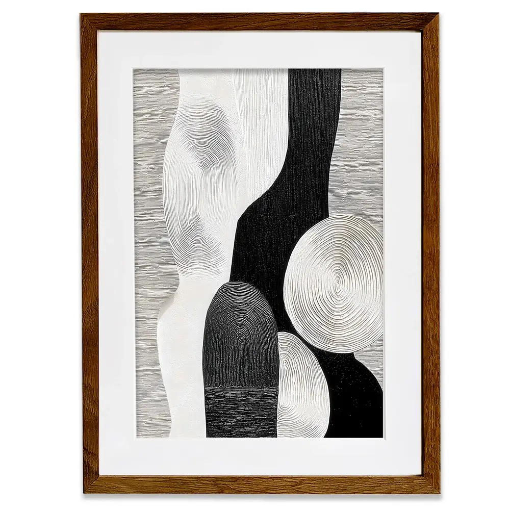 Textured Geometric Shapes Framed Art Print Textured Geometric Shapes Framed Art Print wall art product LSR Design Studio - Independent