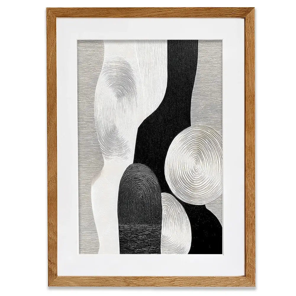 Textured Geometric Shapes Framed Art Print Textured Geometric Shapes Framed Art Print wall art product LSR Design Studio - Independent
