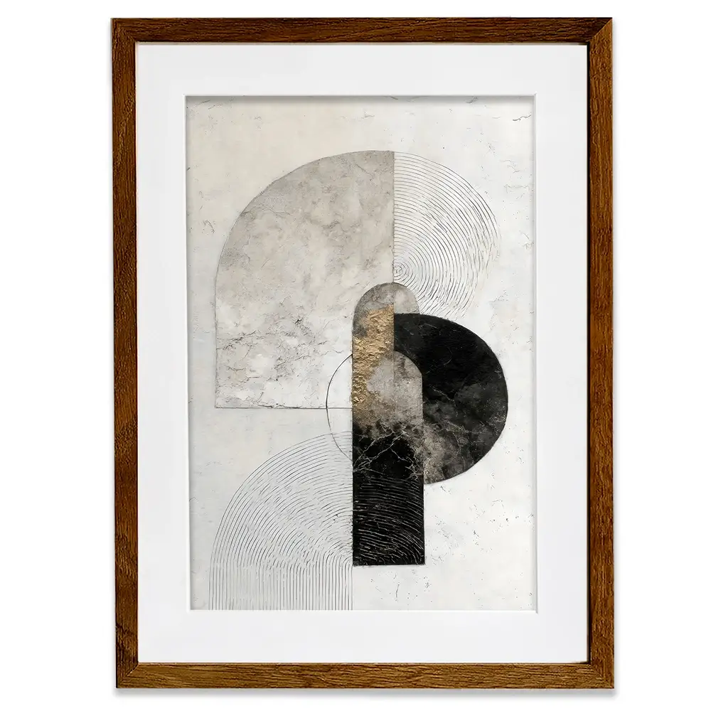 Textured Geometry Framed Art Print Textured Geometry Framed Art Print wall art product LSR Design Studio - Independent