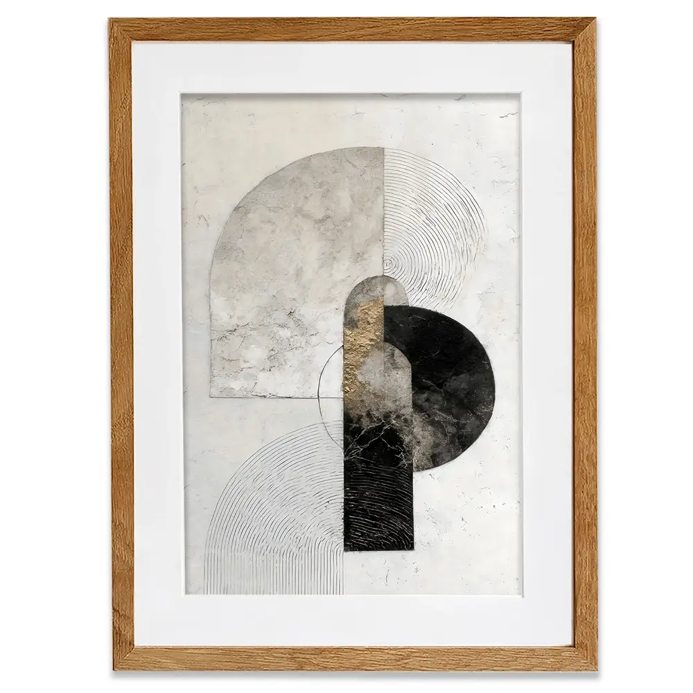 Textured Geometry Framed Art Print Textured Geometry Framed Art Print wall art product LSR Design Studio - Independent