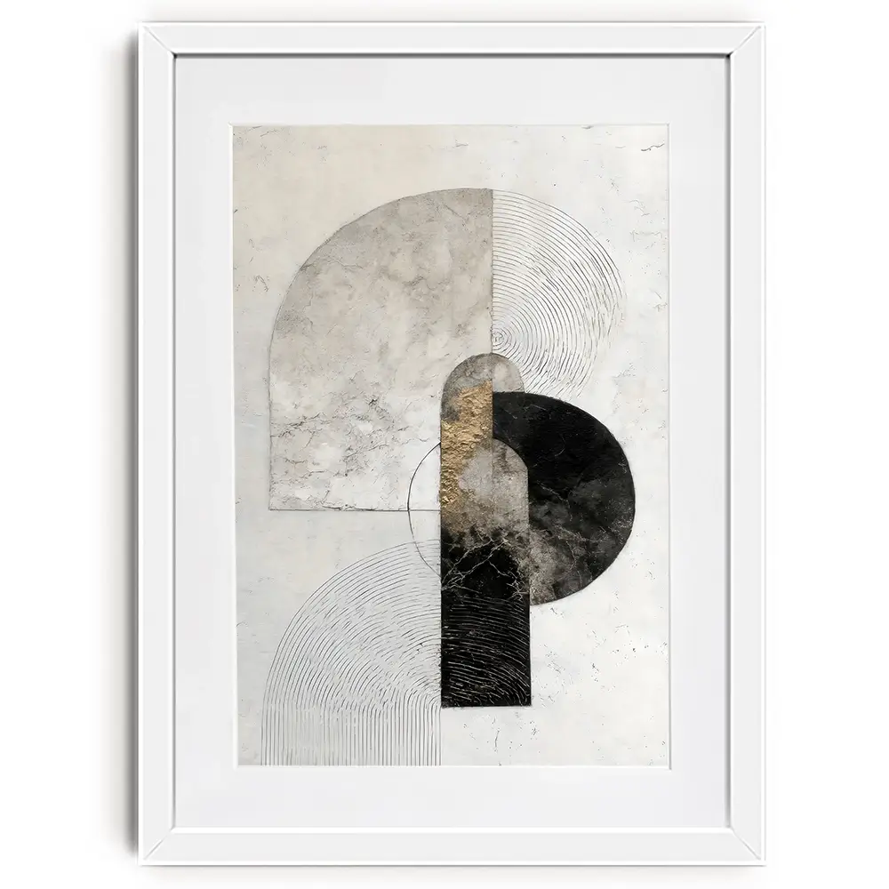 Textured Geometry Framed Art Print Textured Geometry Framed Art Print wall art product LSR Design Studio - Independent