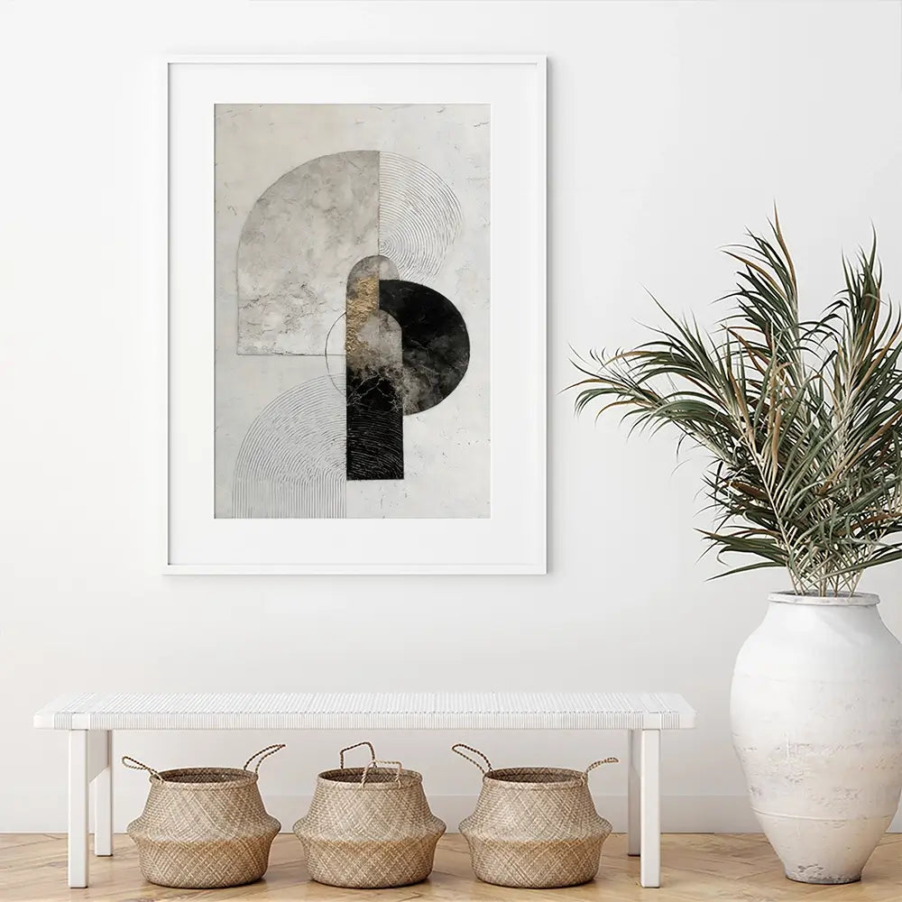 Textured Geometry Framed Art Print Textured Geometry Framed Art Print wall art product LSR Design Studio - Independent