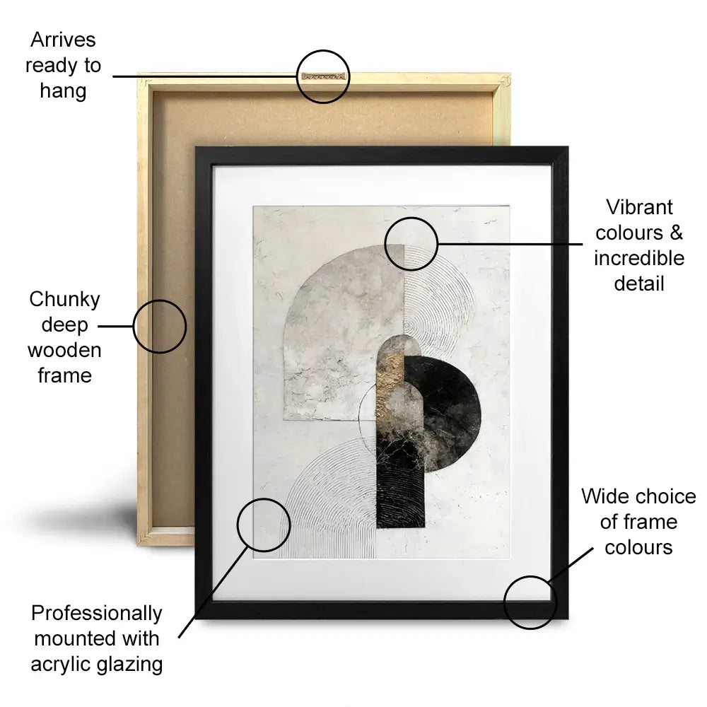 Textured Geometry Framed Art Print Textured Geometry Framed Art Print wall art product LSR Design Studio - Independent