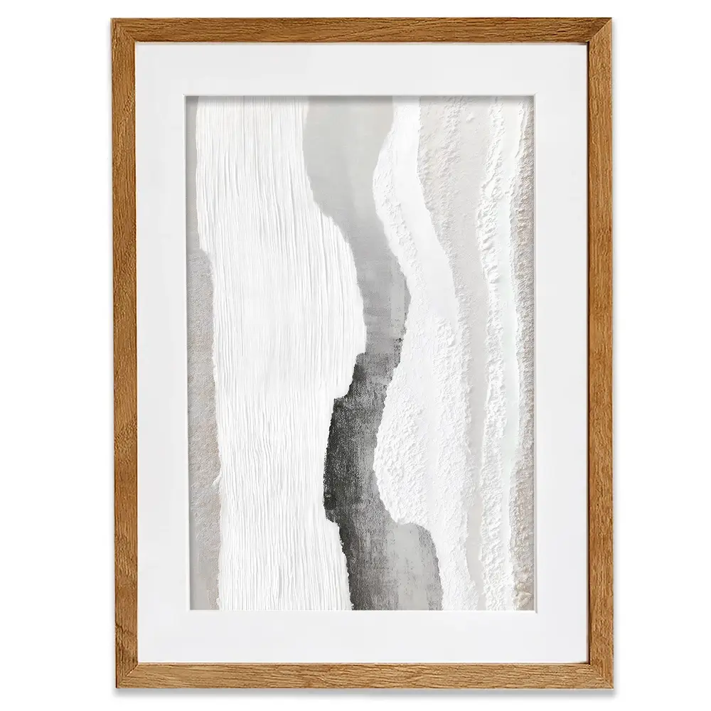 Textured Neutral Brushstrokes Framed Art Print Textured Neutral Brushstrokes Framed Art Print wall art product LSR Design Studio - Independent