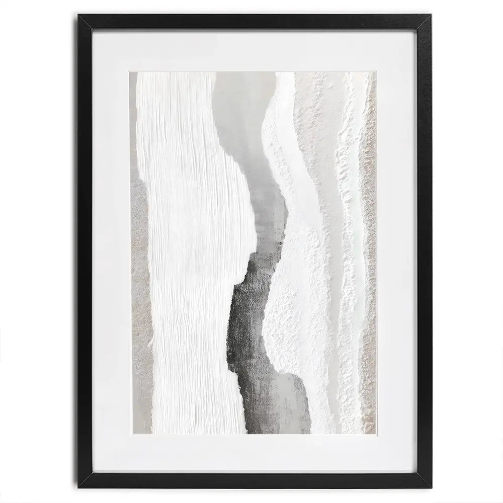 Textured Neutral Brushstrokes Framed Art Print Textured Neutral Brushstrokes Framed Art Print wall art product LSR Design Studio - Independent