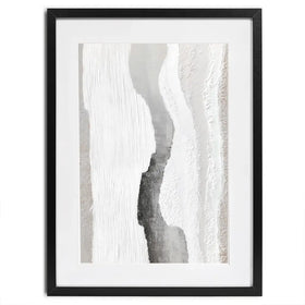 Textured Neutral Brushstrokes Framed Art Print Textured Neutral Brushstrokes Framed Art Print wall art product LSR Design Studio - Independent