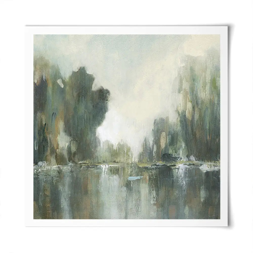 Textured Treeline Square Art Print Textured Treeline Square Art Print wall art product Carol Robinson