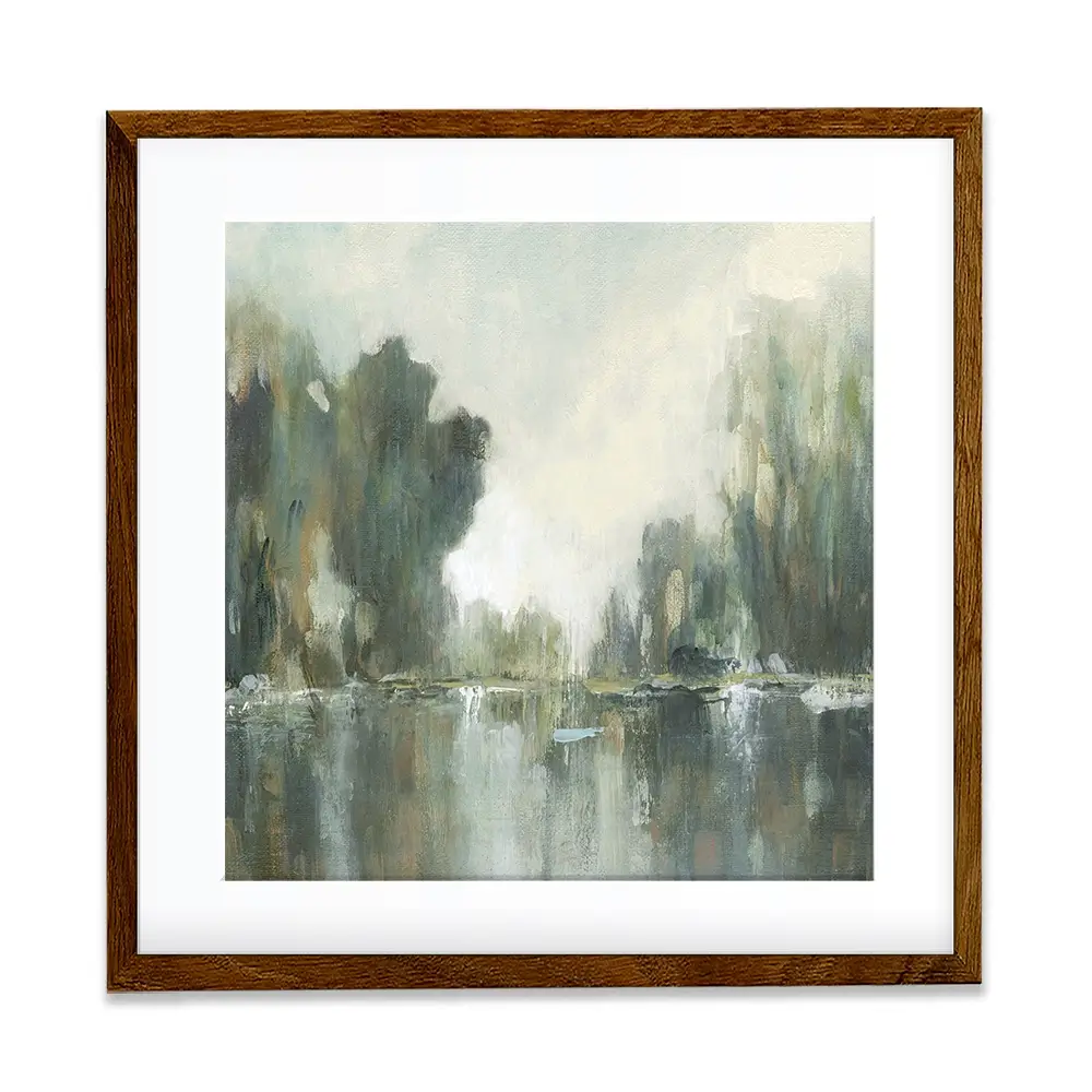Textured Treeline Square Framed Art Print Textured Treeline Square Framed Art Print wall art product Carol Robinson