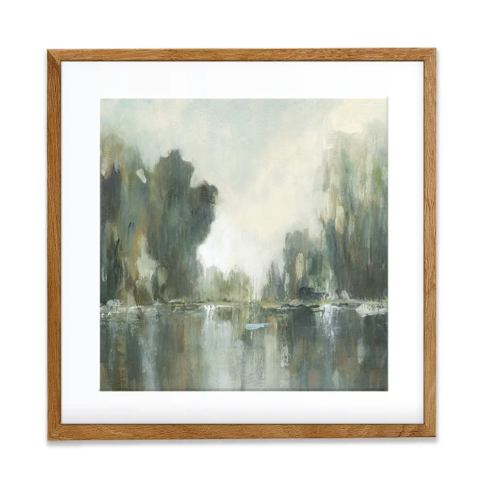 Textured Treeline Square Framed Art Print Textured Treeline Square Framed Art Print wall art product Carol Robinson