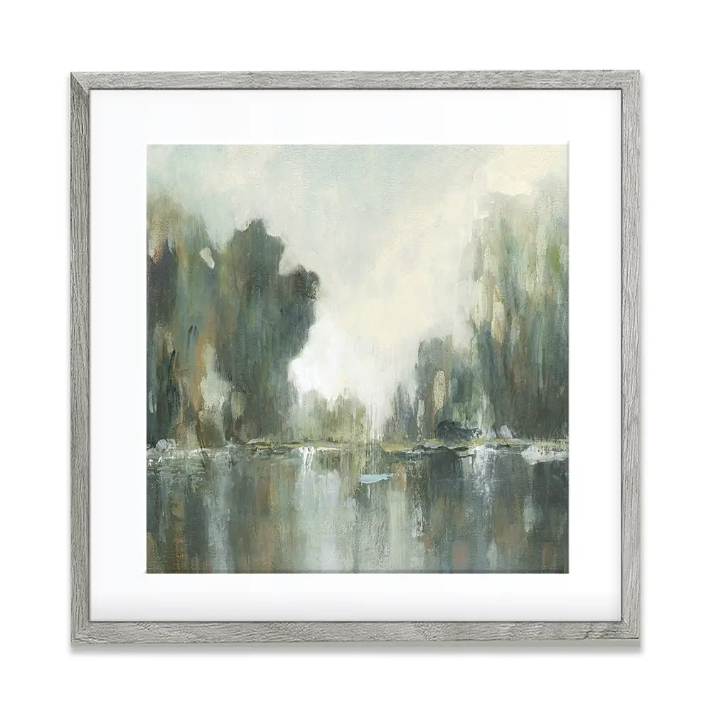 Textured Treeline Square Framed Art Print Textured Treeline Square Framed Art Print wall art product Carol Robinson