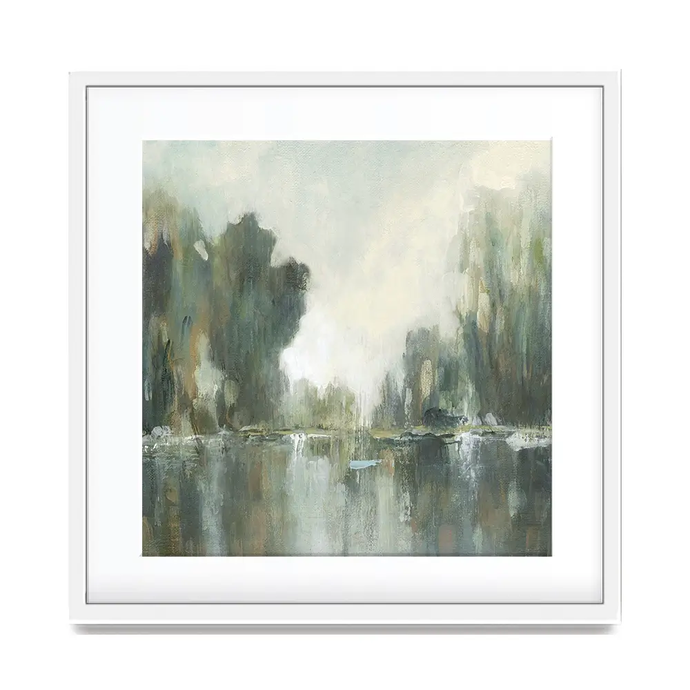 Textured Treeline Square Framed Art Print Textured Treeline Square Framed Art Print wall art product Carol Robinson