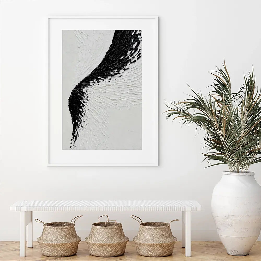 Textured Wave Framed Art Print Textured Wave Framed Art Print wall art product LSR Design Studio - Independent